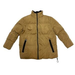 Saint & Sinner puffer jacket size M tan winter snow quilted